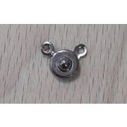 02.20 Замок для бус «шар» 7*15мм. черный никель