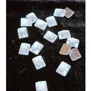 5.28  Страз прямоугольник пришивной акрил 8*10мм прозрачный