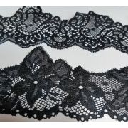 Кружево эластичное неровный край