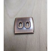 Пуговицы 889 27*29мм медь квадрат