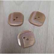 Пуговицы 400 13мм кирпичный