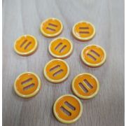 Пуговицы 469 15мм ораньжевый