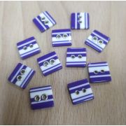 Пуговицы 473 11мм сине-белый