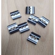 Пуговицы 474 11мм черно-белый