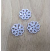 Пуговицы 553 20*20мм сиреневый цветок