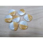 Пуговицы 488 20*20мм бело-рыжый