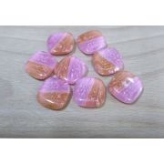 Пуговицы 489 20*20 розово-рыжый