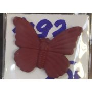 Пуговицы 492 20*25мм бордовая бабочка