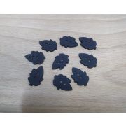 Пуговицы 495 13*18мм черный лист