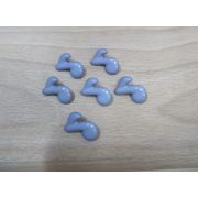 Пуговицы 498 20*13мм нота серая