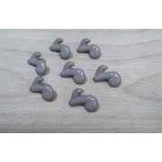 Пуговицы 500 20*13мм нота коричневая