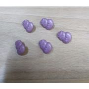 Пуговицы 509 15*13мм св. сиреневый снеговик