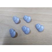 Пуговицы 510 15*13мм св.серый снеговик