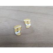 Пуговицы 532 10*15мм персиковый след