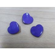 Пуговицы 540 20*20мм фиолетовое сердце