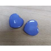 Пуговицы 543 20*20мм синее сердце