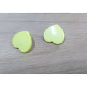 Пуговицы 546 20*20мм желтое сердце