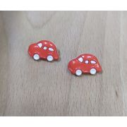 Пуговицы 838 18*13мм красная машина