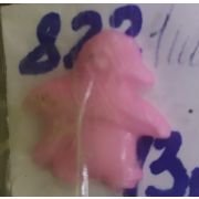 Пуговицы 822 17*15 мм розовая птичка