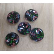 Пуговицы 275 22мм черный цветы