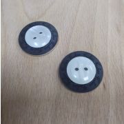 Пуговицы 811 25мм черно-белый