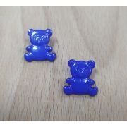 Пуговицы 554 17*17мм синий мишка