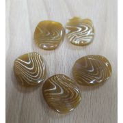 Пуговицы 587 23*20мм коричневый