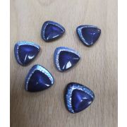 Пуговицы 856 15*15мм синий треугольник