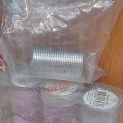 Проволока с памятью для кольца, диаметр 20мм. 50витков, цвет платиновый