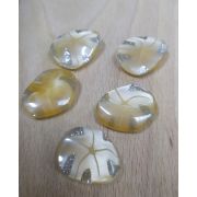 Пуговицы 845 20*25мм бежевый с серебринкой