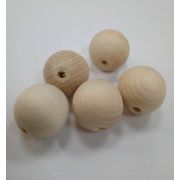 Бусина деревянная 22мм неокрашеная