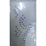 Термотрансфер клеевой из метал.страз «Цветочный мотив» 1,6*5см.