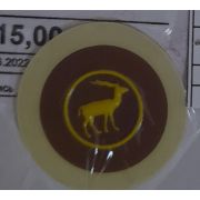 04.02 Нашивка «Олень» пластик 3*3см