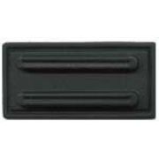 1.02 Нога площадная на дно сумки 3,6*10см. черная