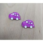 Пуговицы 839 18*13мм сиреневая машина
