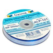 Лента атласная с рисунком 12 мм. ассорти