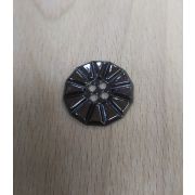 Пуговицы 901 23мм черный никель ромашка