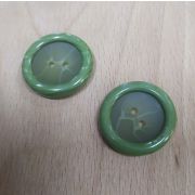 Пуговицы 724 25мм зеленый прожилки