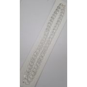 Бусины стеклянные 8мм на нити прозрачные