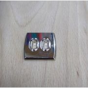 Пуговицы 886 27*29мм никель квадрат