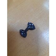 Бантик с перемычкой репс лента горох 3см