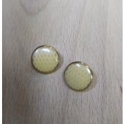 Пуговицы 920 9мм золото с бежевым