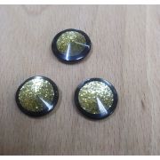 Пуговицы 795 18мм черный середина золото