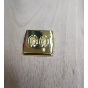 Пуговицы 890 27*29мм золото квадрат