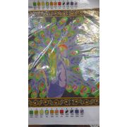 Рисунок «Павлин» на ткани для вышивания бисером 28*28см