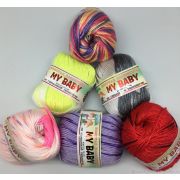 Пряжа «Мой беби» 50гр.150м. 50% шелк искуственный, 15% кашемир, 35% фибра