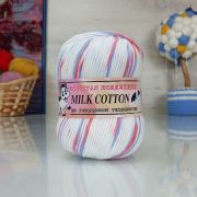 Пряжа «Милк котон» 50гр. 150м. 45%хлопок, 15%шелка искуственный, 40% акрил из молока