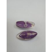 Пуговицы1133 - 25*12 мм.темная сирень