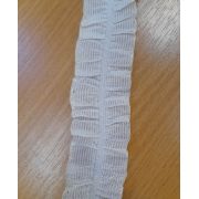 Рюш 40мм с мелализированным краем, растяжимая сборка